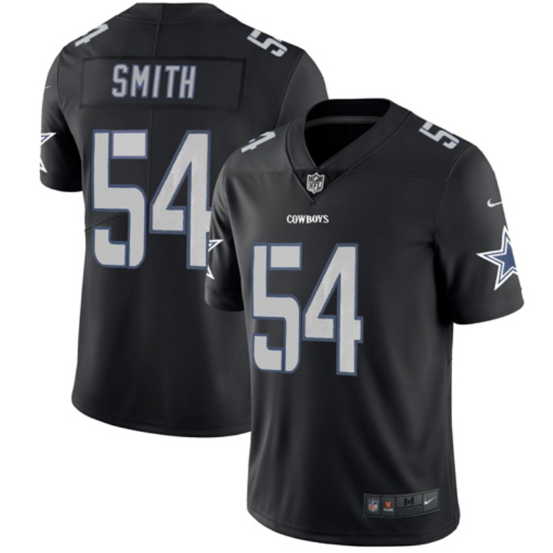 Men's Dallas Cowboys #54 Jaylon Smith Black Impact Limited Stitched NFL Jersey